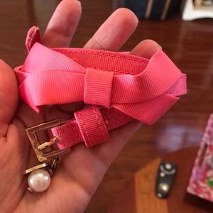 Lilly Pulitzer pink bow belt